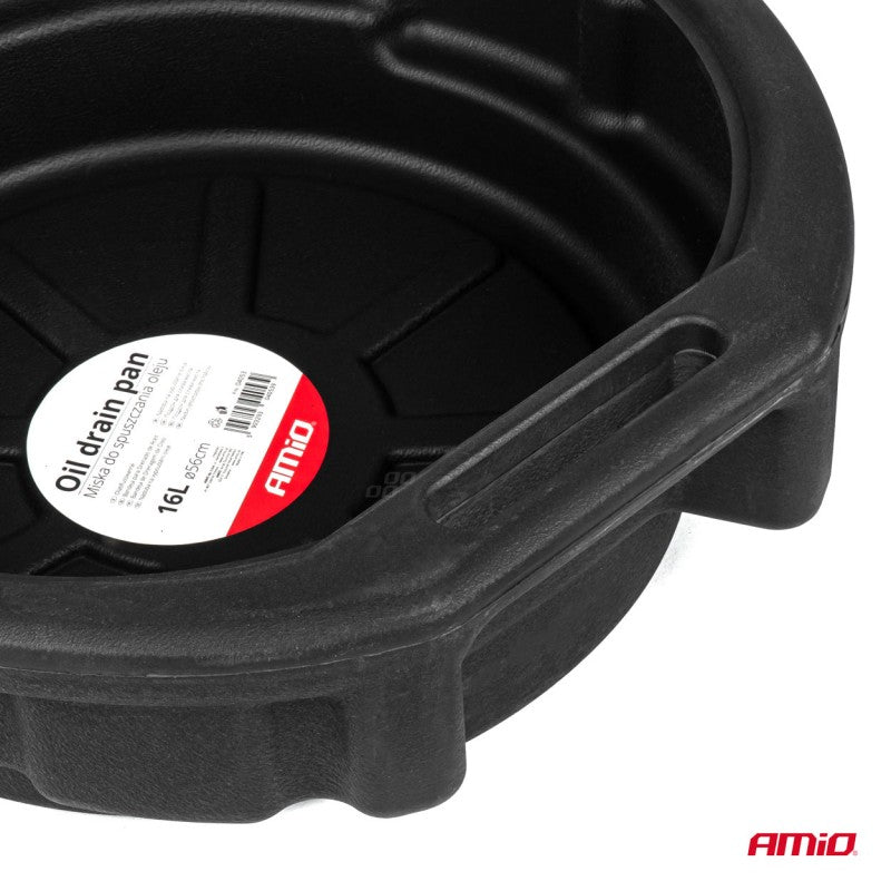 Bol cu pâlnie pentru scurgerea uleiului, lichidelor, scurgător 16L 56cm AMIO-04053