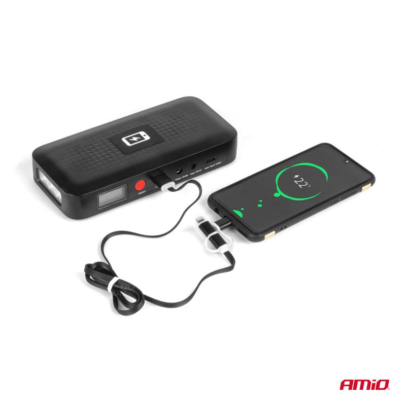 Dispozitiv de pornire rapidă, baterie externă 12V 12Ah 800A AMIO-04055