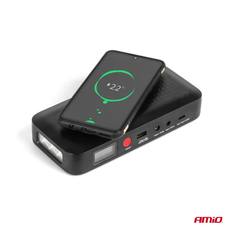 Dispozitiv de pornire rapidă, baterie externă 12V 12Ah 800A AMIO-04055