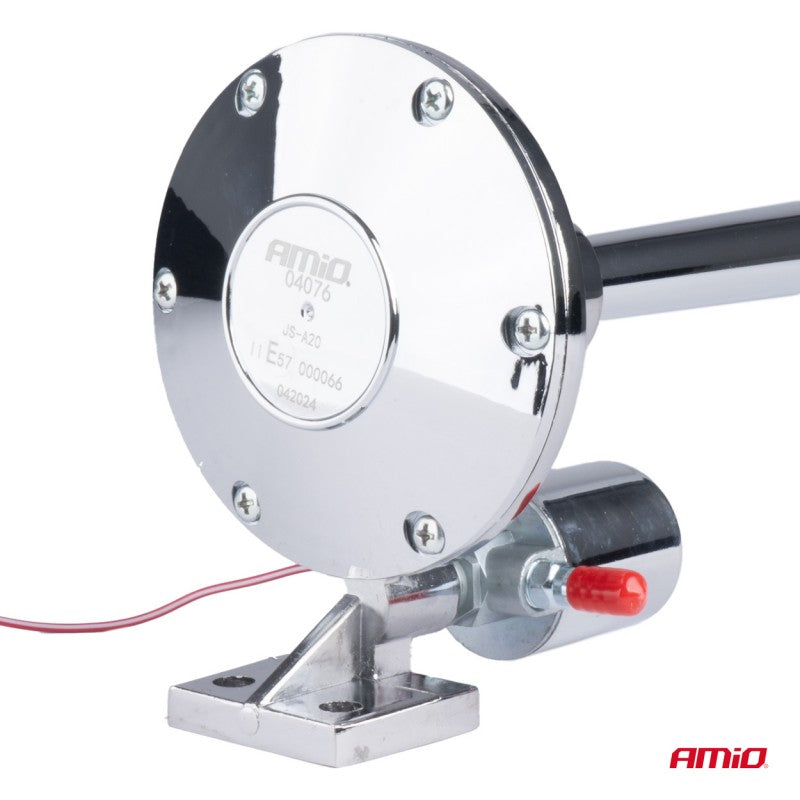 Claxon cromat  640mm 12V 24V AMIO-04076