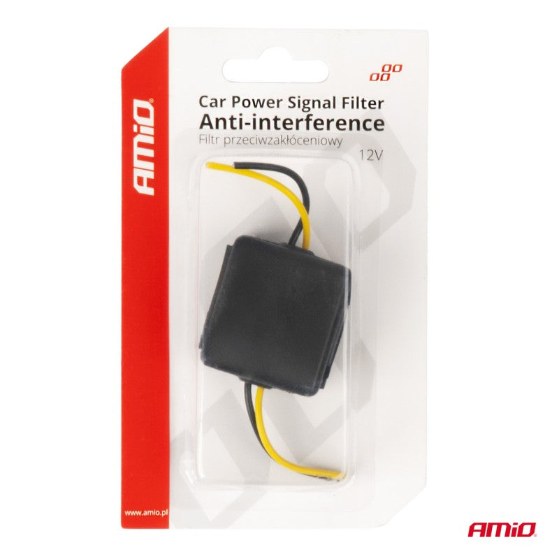 Filtru auto anti-interferente cu siguranta din sticla 12V AMIO-04099