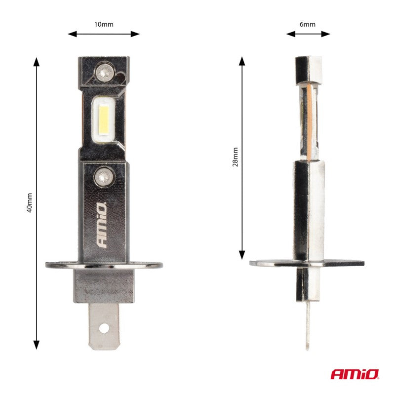 Set 2 Becuri LED auto HYBRID H1 seria 6000K Canbus 60W AMIO-04112