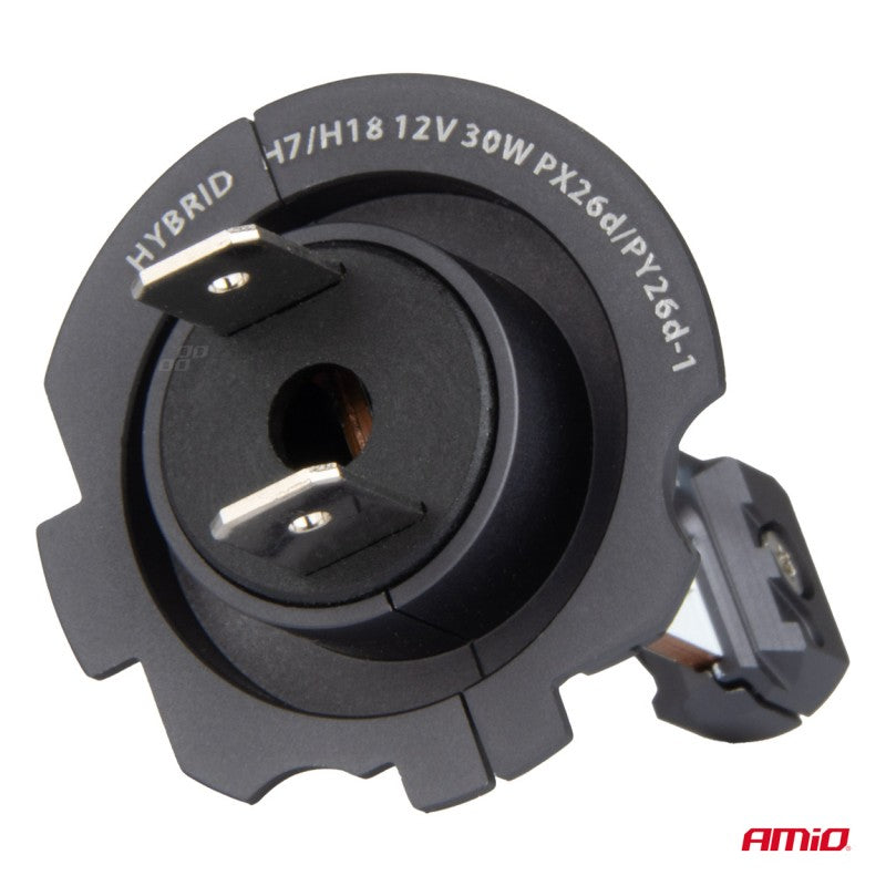 Set Becuri auto Seria HYBRID H7 H18 6000K Canbus 60W AMIO-04115