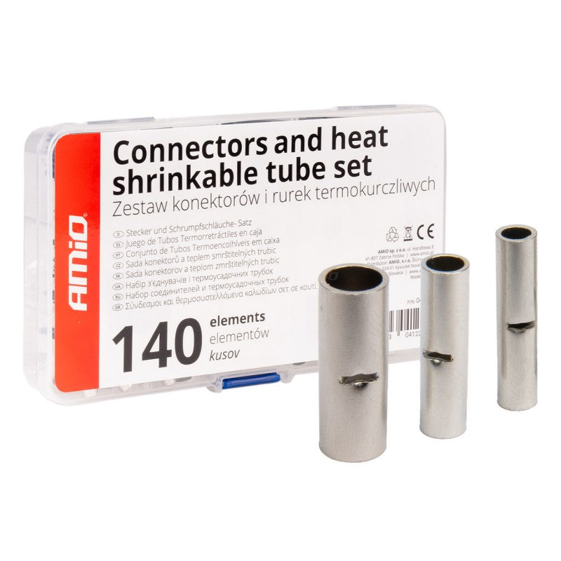 Set de conectori de cablu BN1.25 BN2 BN5.5 160 buc. conectori AMIO-04123