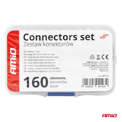 Set de conectori de cablu BN1.25 BN2 BN5.5 160 buc. conectori AMIO-04123