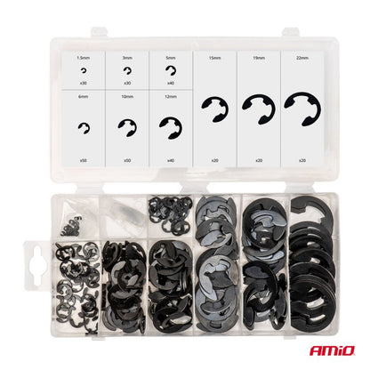 Set inele de fixare extern E-Clip 300 buc AMIO-04124