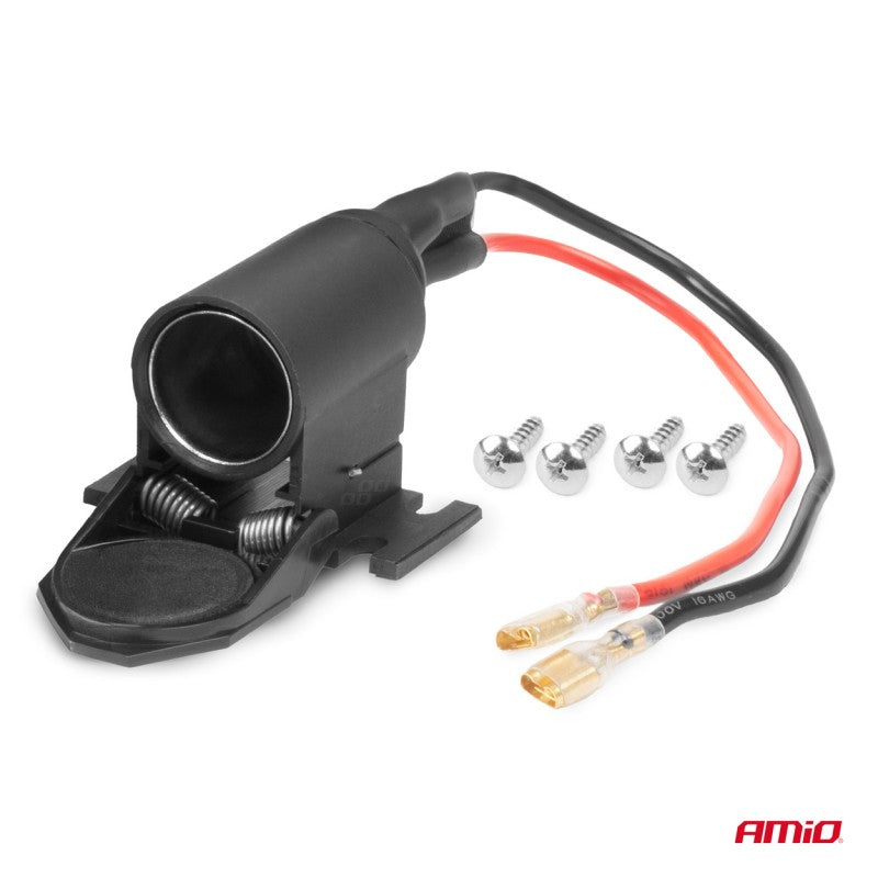 Priză brichetă auto cu clapă 12V 24V AMIO-04128