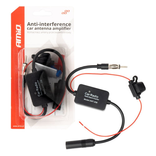 Amplificator antenă auto anti-interferențe 12V AMIO-04133