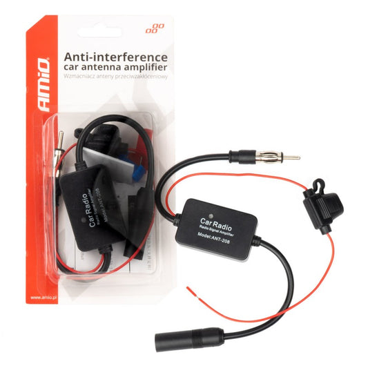 Amplificator antenă auto anti-interferențe 12V AMIO-04133