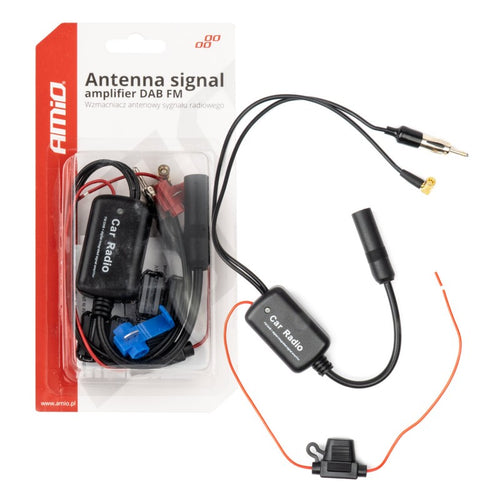 Amplificator antenă semnal radio 12V DAB FM AMIO-04134
