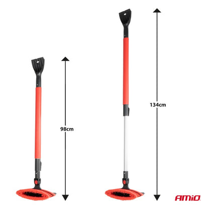 Perie telescopică mare pentru zăpadă cu gheață și racletă 98-134 cm
