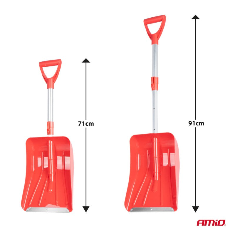 Lopata de zapada extensibila pentru deszapezire cu lama de aluminiu 71-91cm