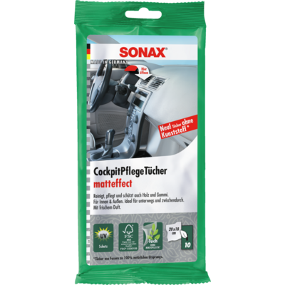 SONAX MATT HATÁSÚ MŰSZERFALTI TISZTÍTÓHÁLÓ 10 DARABOS CSOMAG