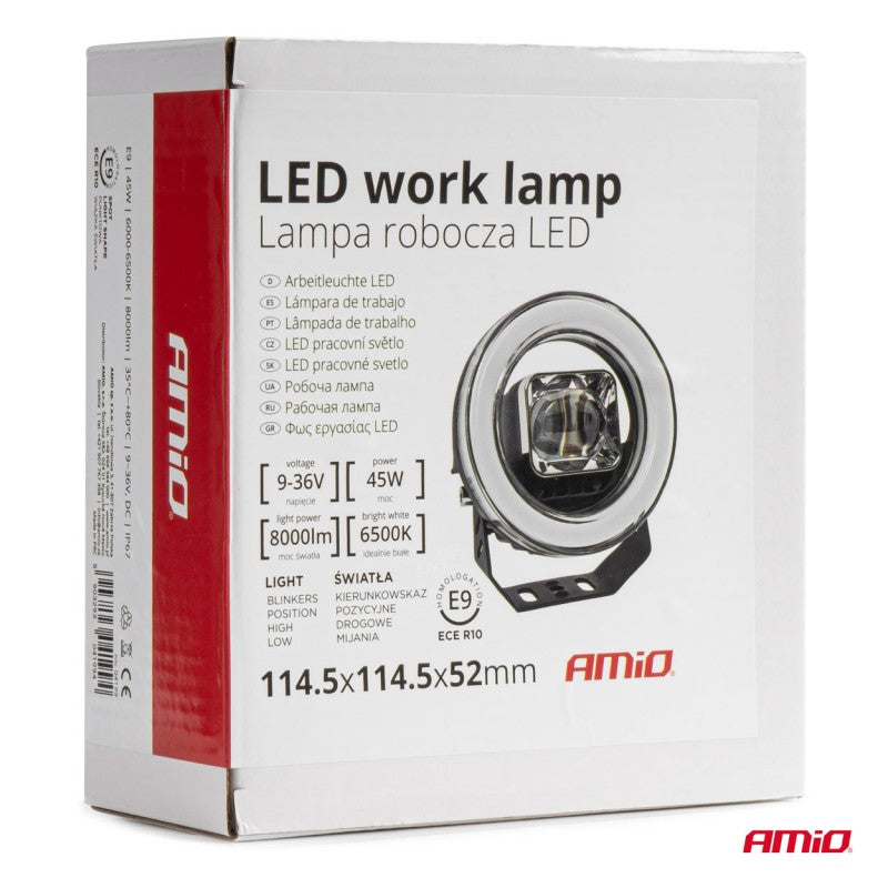 Proiector LED AWL58 45W 6500K 8000lm 12V 24V AMIO-04199