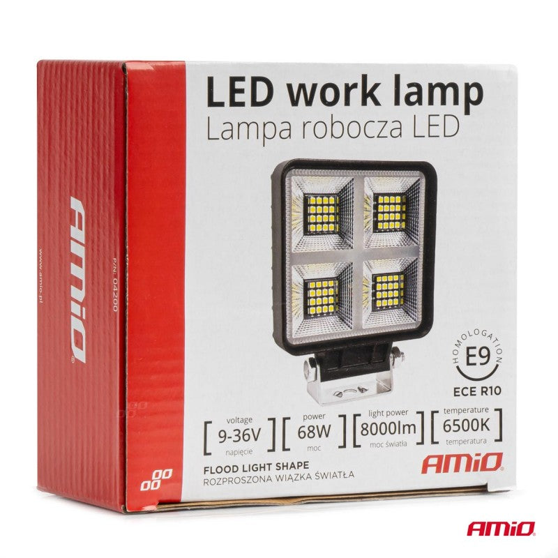 Proiector LED AWL59 68W 6500K 8000lm 12V 24V AMIO-04200