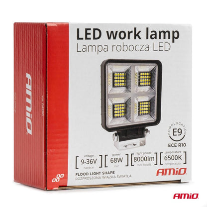 Proiector LED AWL59 68W 6500K 8000lm 12V 24V AMIO-04200