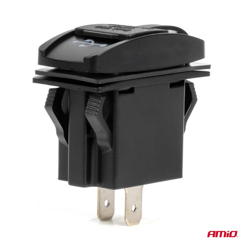 Incarcator auto rezistent la apa cu prize USB in forma de barca 2x USB 12V 24V