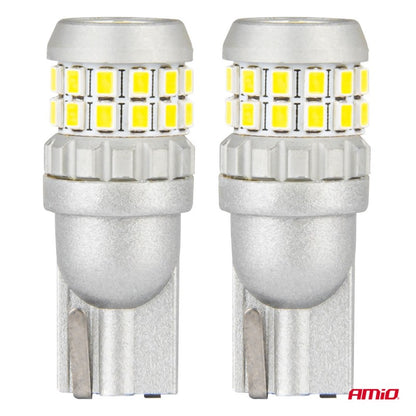 Set 2 Becuri T10 W5W 30SMD 2016 Alb 12V 24V AMIO-04233
