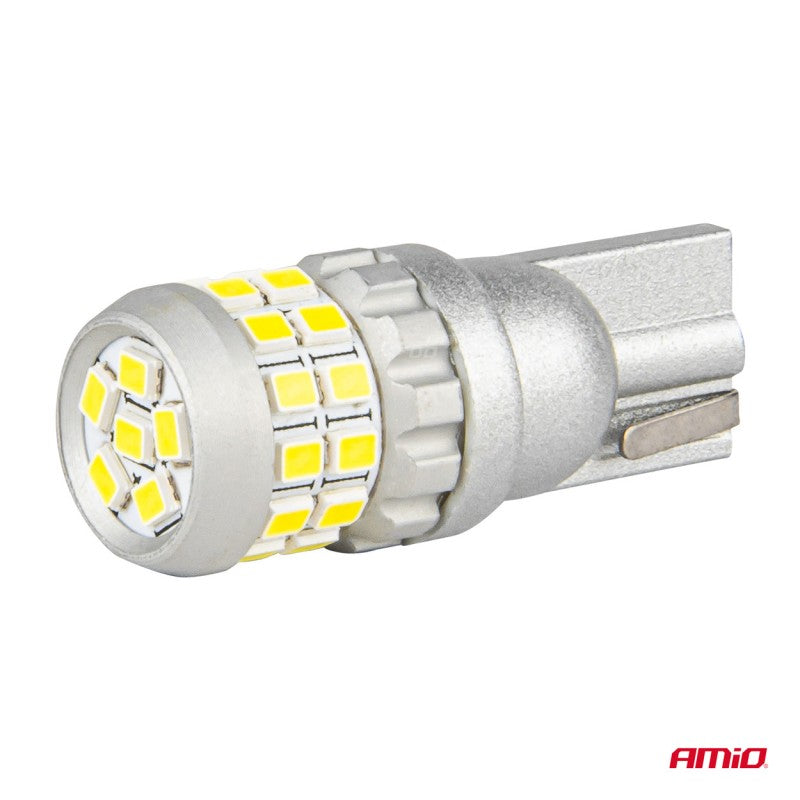 Set 2 Becuri T10 W5W 30SMD 2016 Alb 12V 24V AMIO-04233