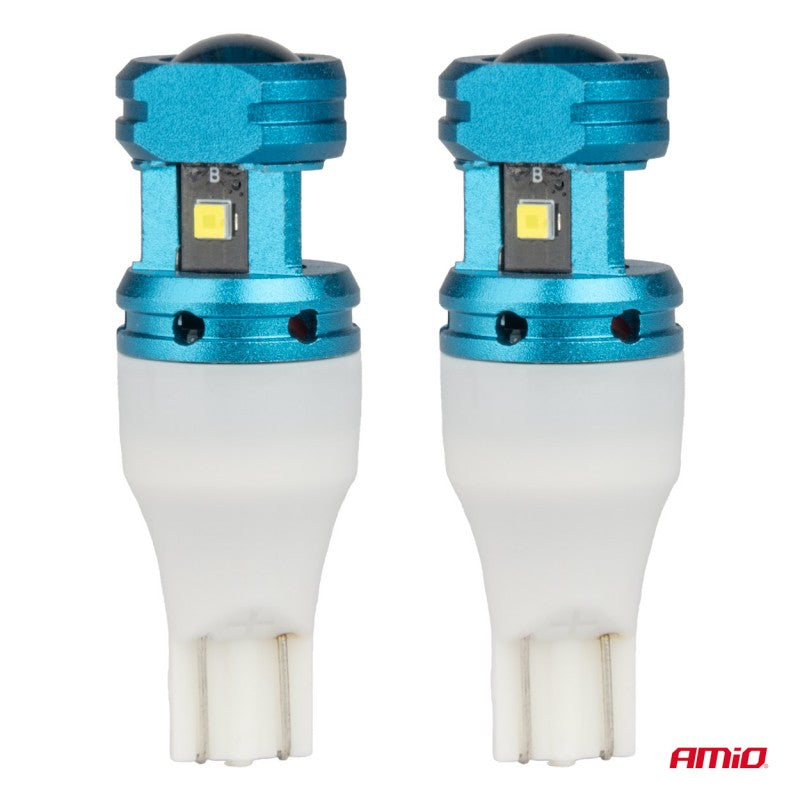 SET 2 BECURI LED CANBUS T15 W16W 4SMD 1860XS Becuri albe 12V 24V AMIO-04251