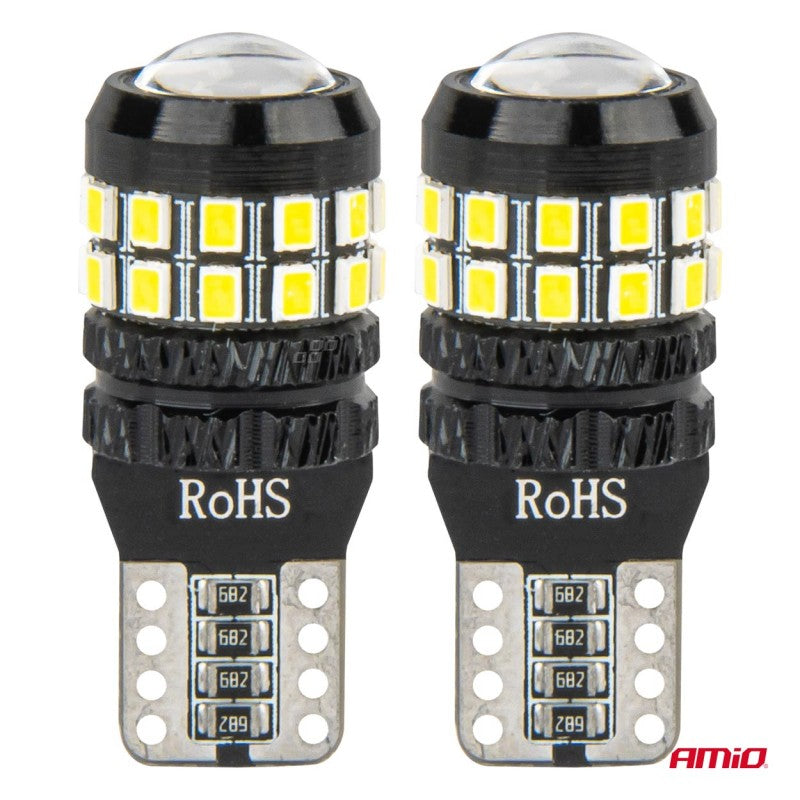 Becuri LED CANBUS T10 W5W 27SMD 2016 Alb 12V 24V