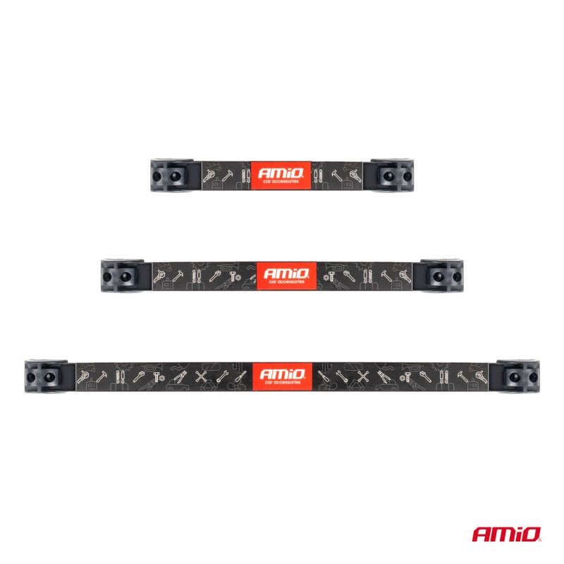 Set suporturi pentru scule benzi magnetice 1x20cm 1x30,5cm 1x46cm AMIO-04263