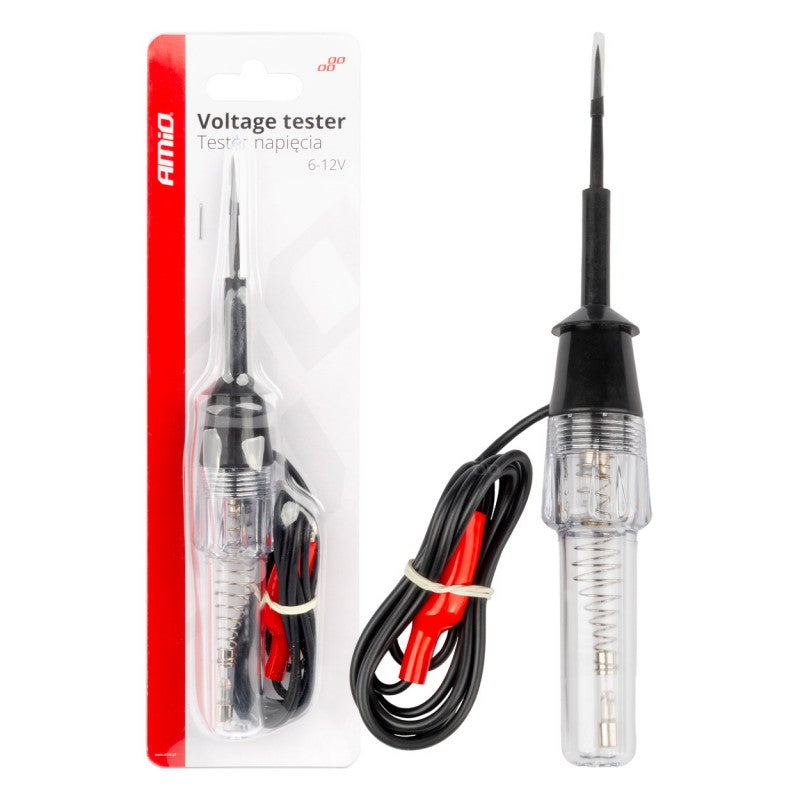 Tester voltaj metal Aligator Clip 6-12V AMIO-04272