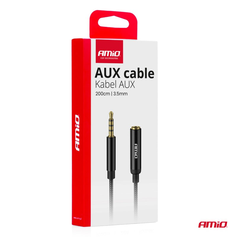 Cablu audio AUX Mini Jack 3.5mm 2m AMIO-04296