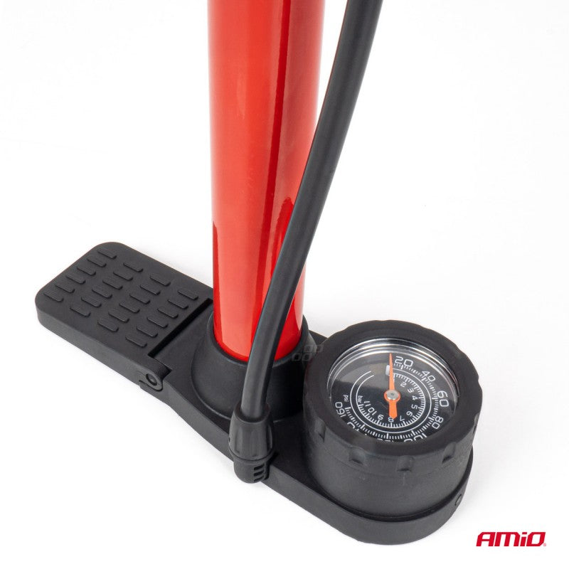 Pompa manuala metalica cu manometru MINI PU08 AMIO-04343