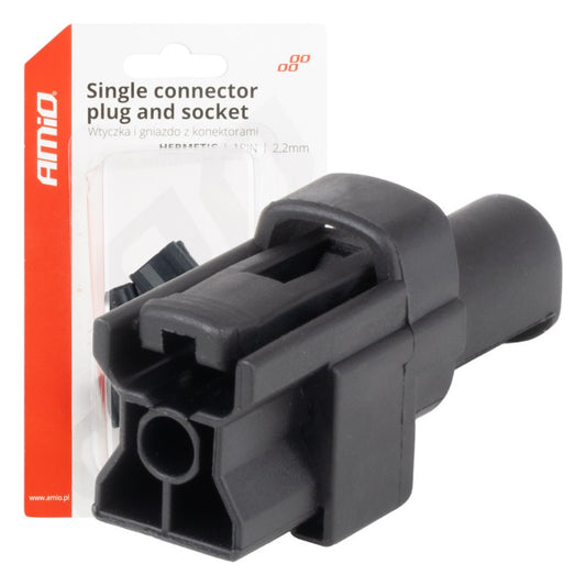 Set conector electric impermeabil 1 PIN 2.2mm AMIO-04345