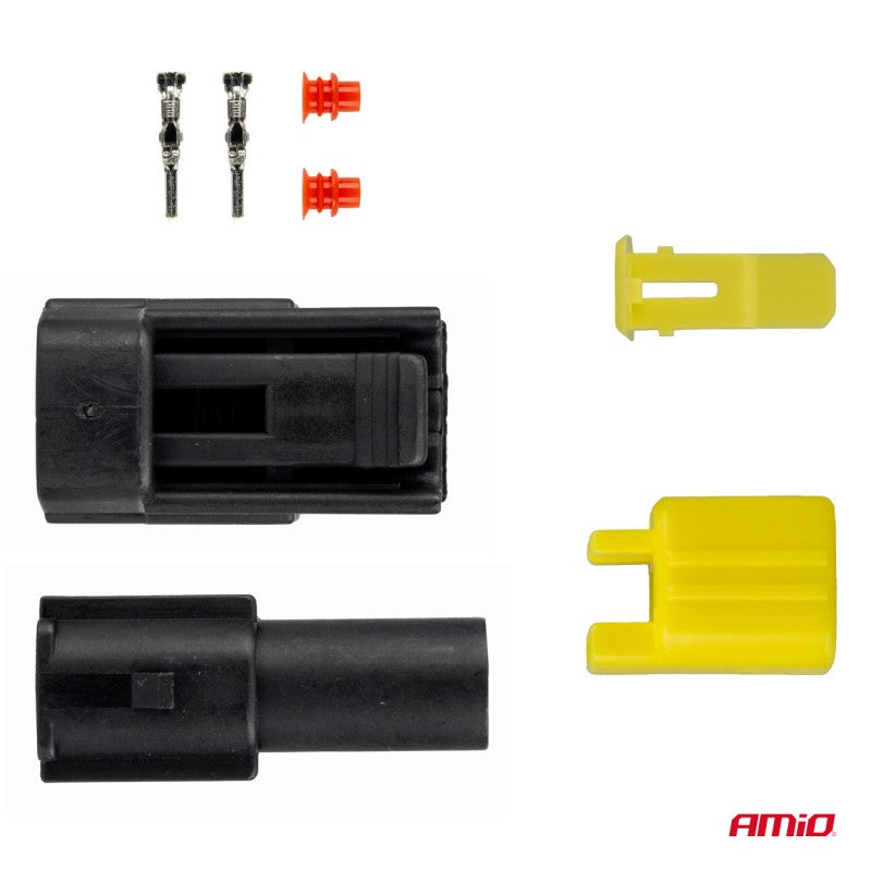 Set conector electric impermeabil 1 PIN 2.2mm AMIO-04345