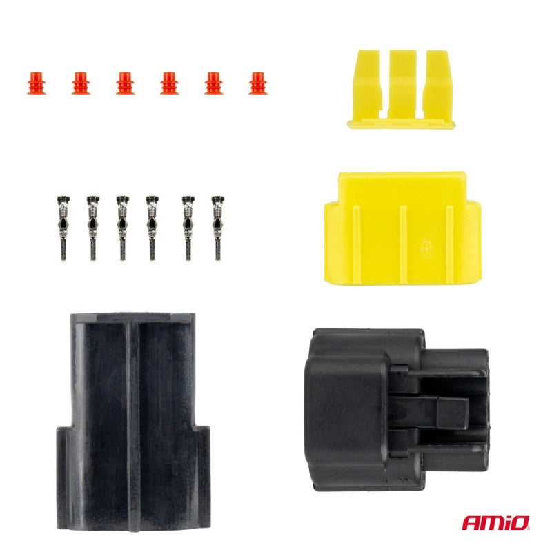 Set conector electric impermeabil 3 PIN 2.2mm AMIO-04347