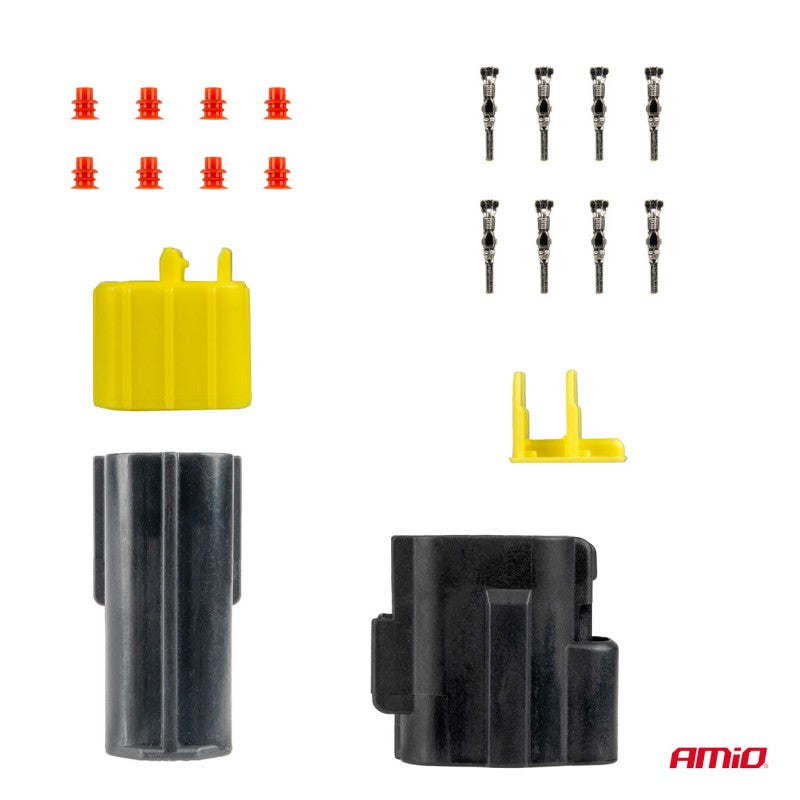 Set conector electric impermeabil 4 PIN 2.2mm AMIO-04348