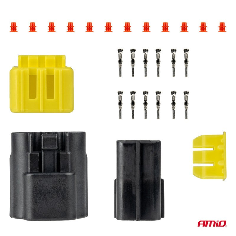 Set conector electric impermeabil 6 PIN 2.2mm AMIO-04349