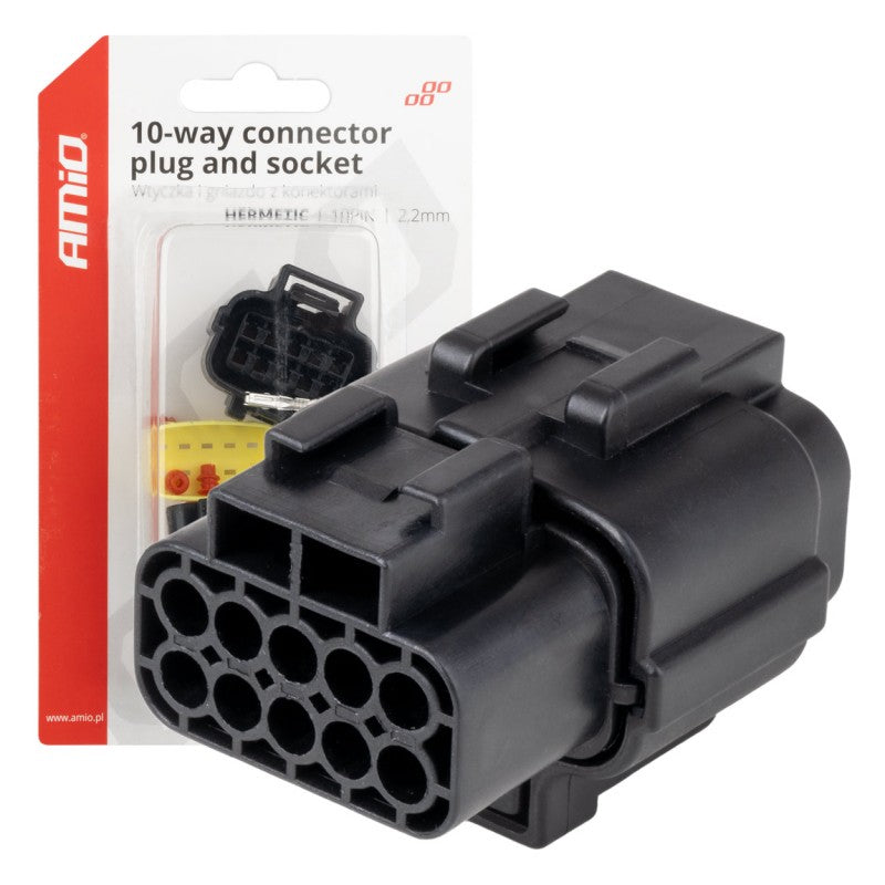 Set conector electric impermeabil 10 PIN 2.2mm AMIO-04351