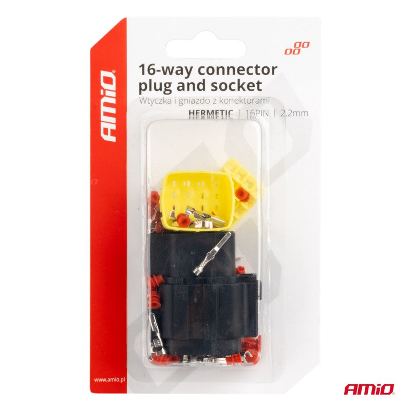 Set conector electric impermeabil 16 PIN 2.2mm AMIO-04353