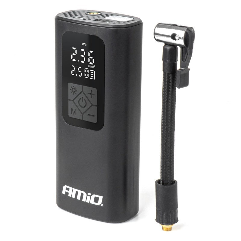 Compresor wireless, reîncărcabilă, LED, USB-C, 40W, AMIO-04377