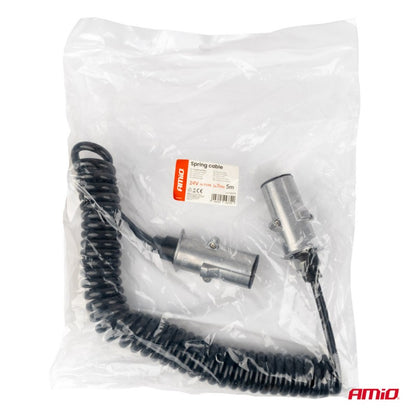 Cablu cu arc TIR 2x 7 PIN tip N 5m 24V AMIO-04379