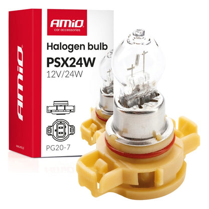 Bec halogen PSX24W PG20-7 12V 24W AMIO-04411