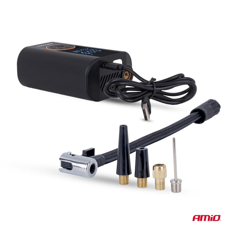 Compresor de aer portabil LED 40W USB-C ACOMP-25 AMIO-04414