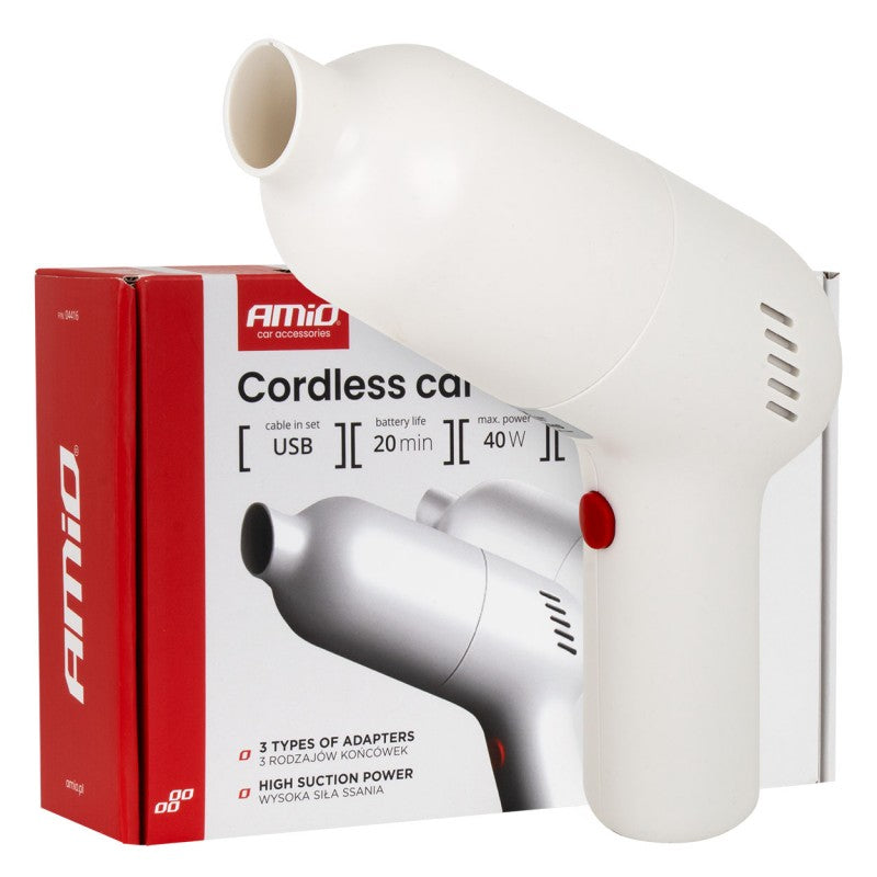 Aspirator auto fără fir 40W 4,5kPa USB-C VC-07 HEPA AMIO-04415