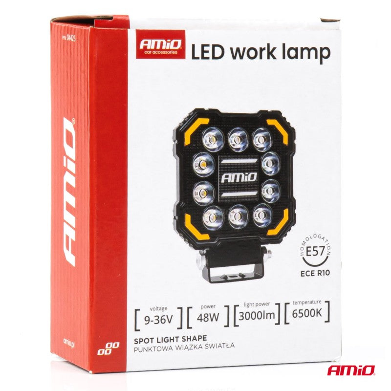 Proiector LED cu reflector AWL81 48W 3000LM 12V 24V AMIO-04425