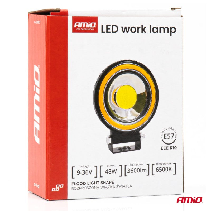Proiector LED cu reflector AWL83 48W 3600LM 12V 24V AMIO-04427