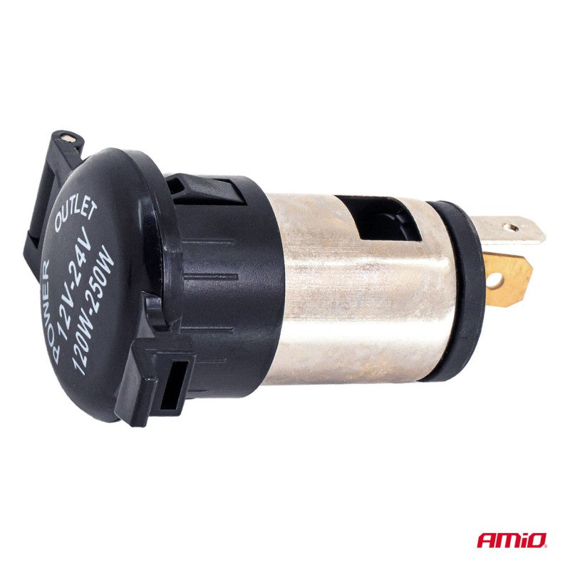Priză suplimentară cu clapă 250W 12V 24V AMIO-04434