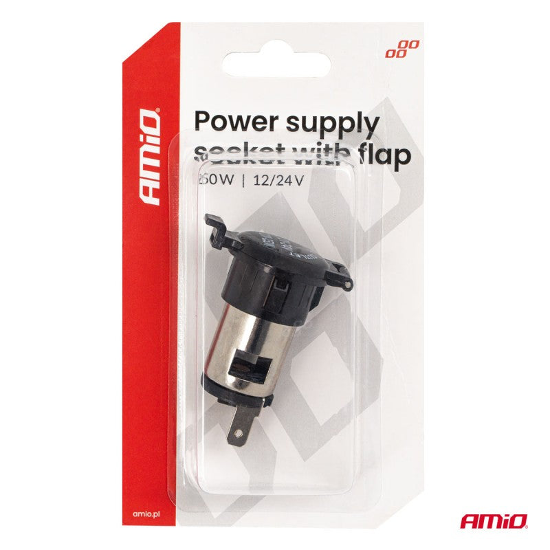 Priză suplimentară cu clapă 250W 12V 24V AMIO-04434