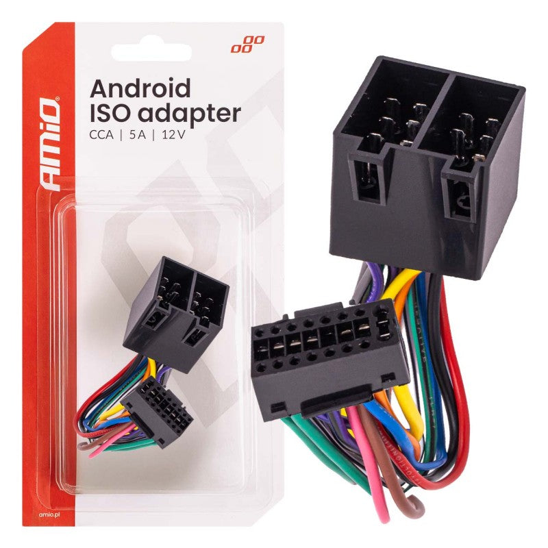 Conector ISO standard  CCA 5A 12V AMIO-04442