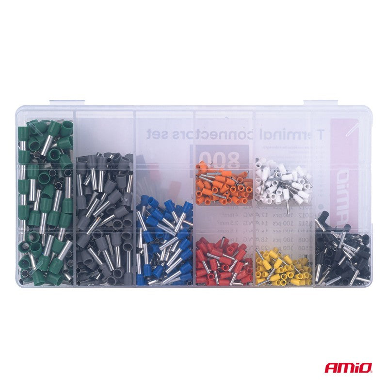 Set conectori terminali 800 buc. AMIO-04461