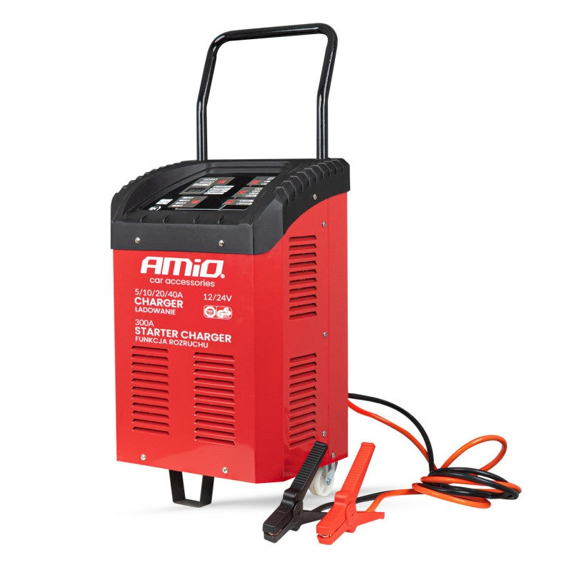 Redresor cu funcție de pornire max. 40A 12V 24V pornire 300A AMIO-04500