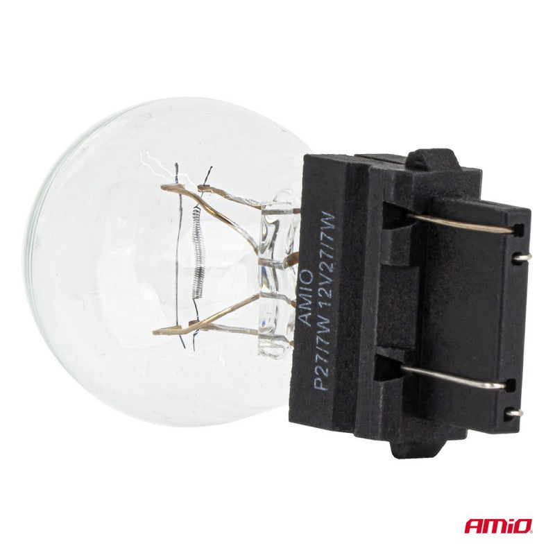 Becuri halogen P27/7W 12V 27/7W W2.5X16q AMIO-04513 , Pret/Bucata