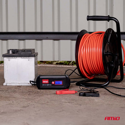 Încărcător digital de baterii STD GEL AGM WET MAX 4A 6/12V AMIO-04523